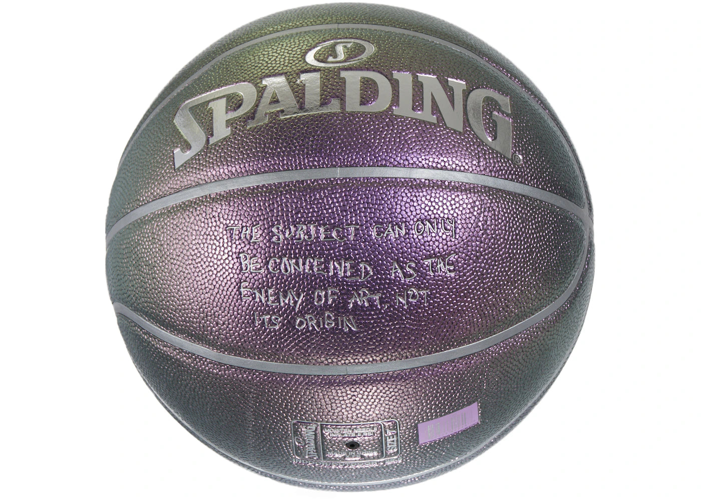 Supreme Bernadette Corporation Spalding Basketball Purple -1