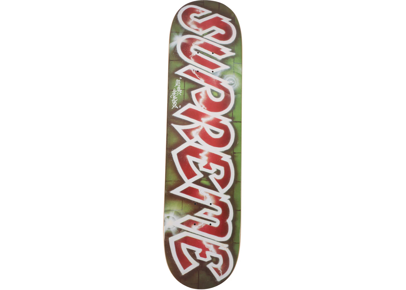 Supreme Lee Quinones Lee Logo Skateboard Deck Red -1