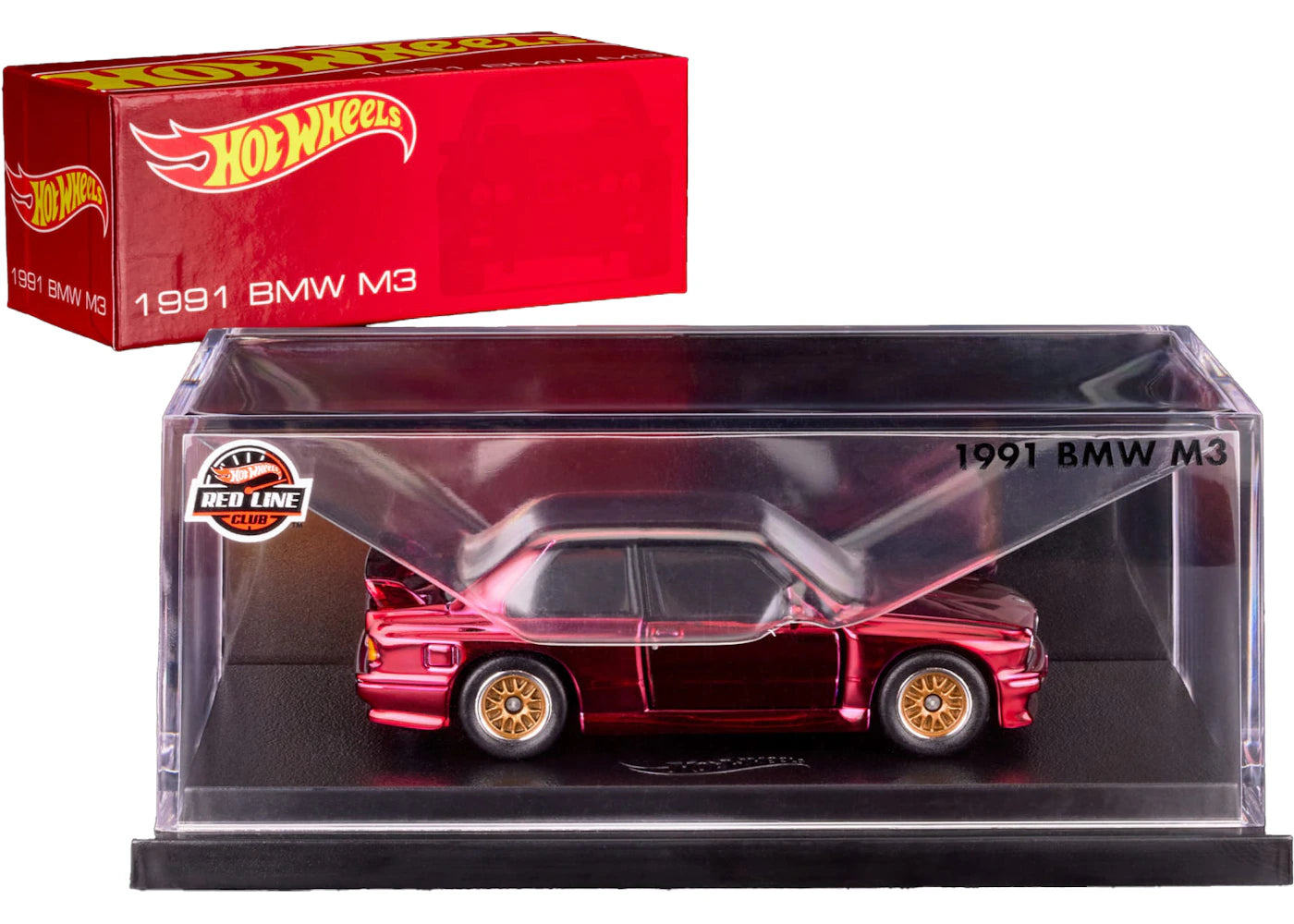 Hot Wheels RLC Exclusive 1991 BMW M3 Red -1