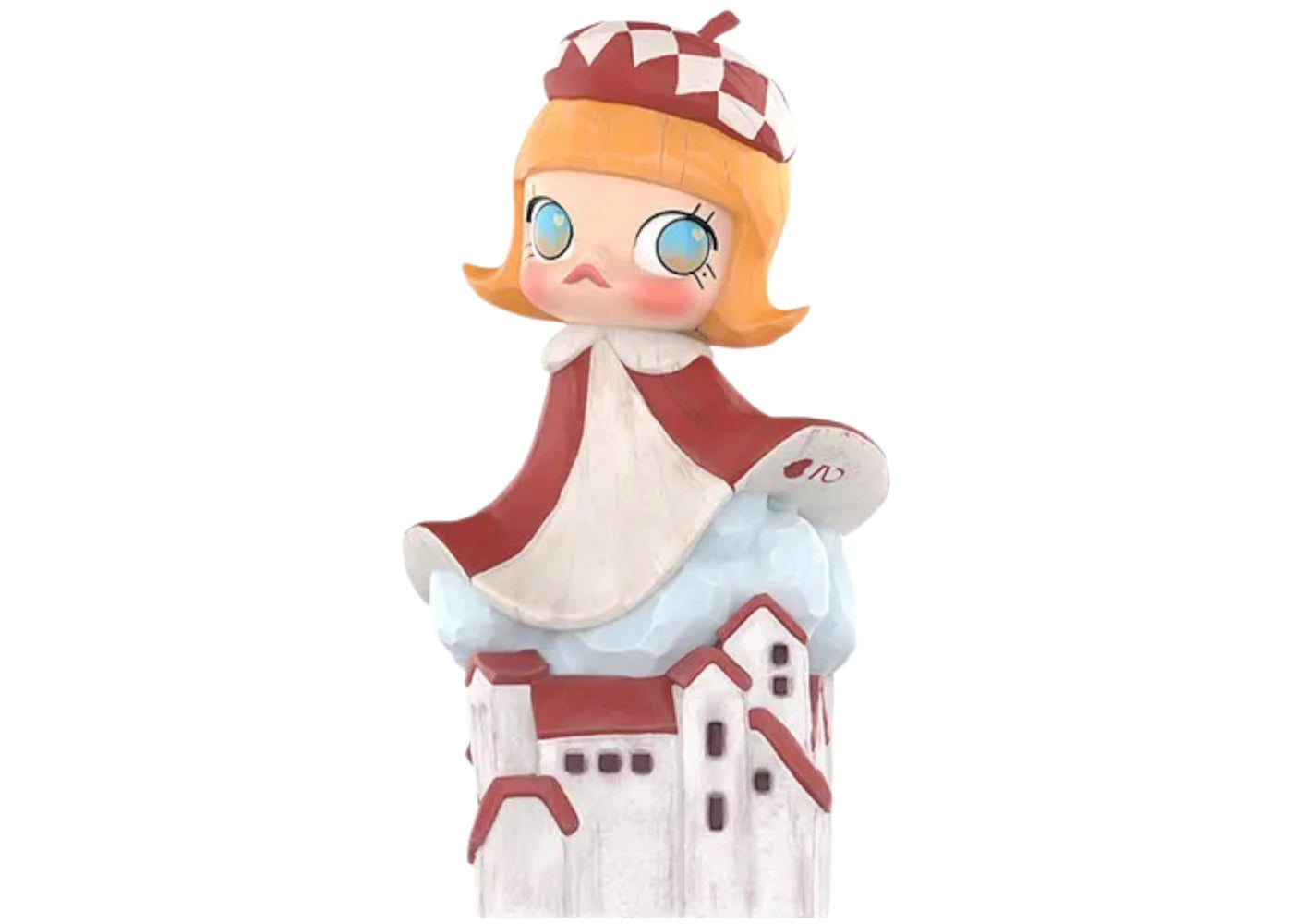 Pop Mart MOLLY Scenery Along the Way 20th Anniversary Series Red Roofed Cottage Figure -1