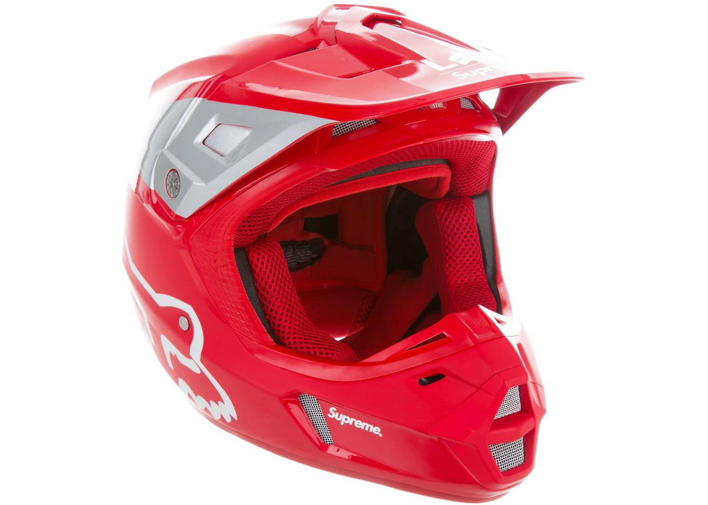 Supreme Fox Racing V2 Helmet Red -1