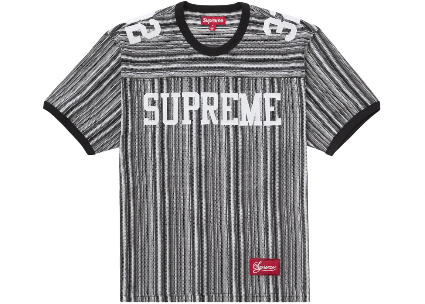 Supreme Open Knit Football Top Black -1