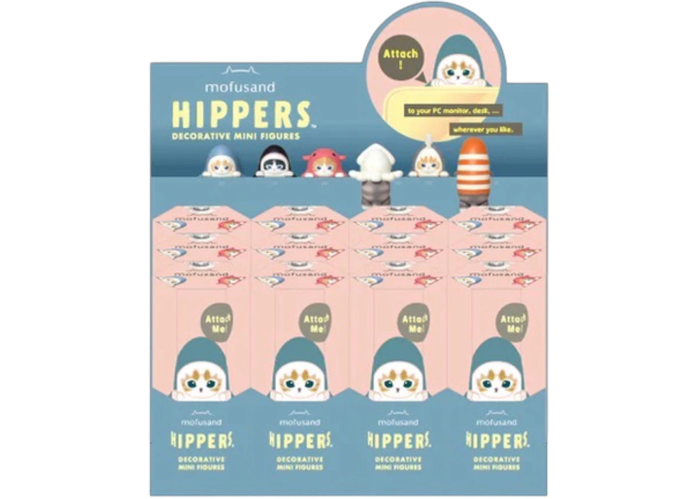 Sonny Angel Mofusand Hippers Decorative Series Sealed Case (12 Blind Box) -1