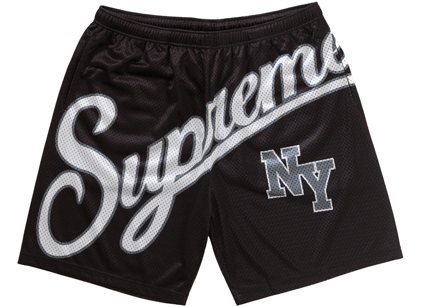 Supreme Big Script Mesh Short Black -1