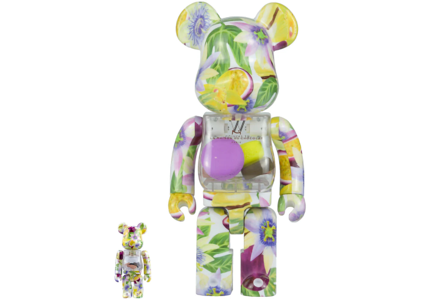 Bearbrick x La Maison du Chocolate 100% & 400% Set Passion Fruits -1