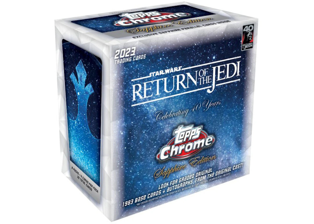 2023 Topps Chrome Star Wars Return of the Jedi 40th Anniversary Sapphire Edition Box -1