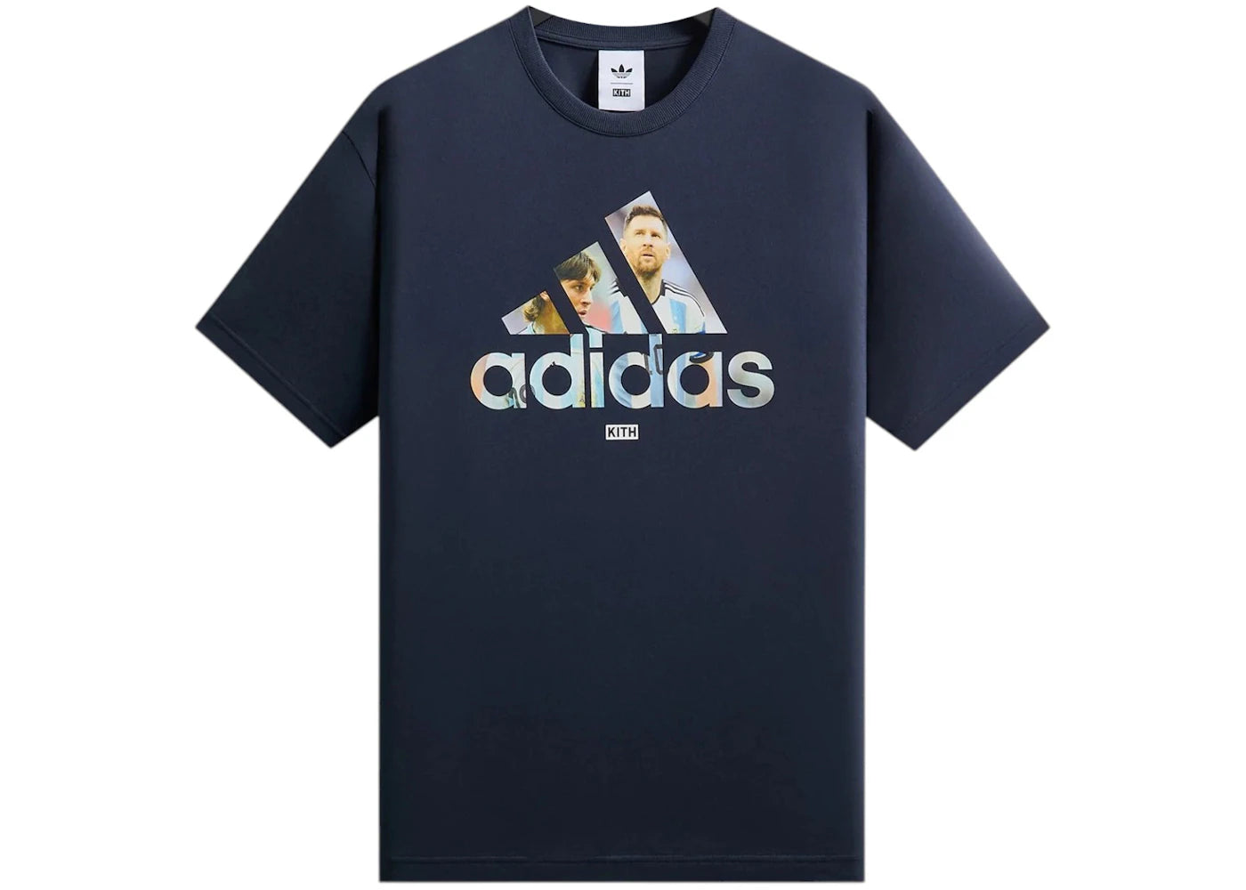 Kith x adidas Messi Football Graphic Tee Night Navy -1
