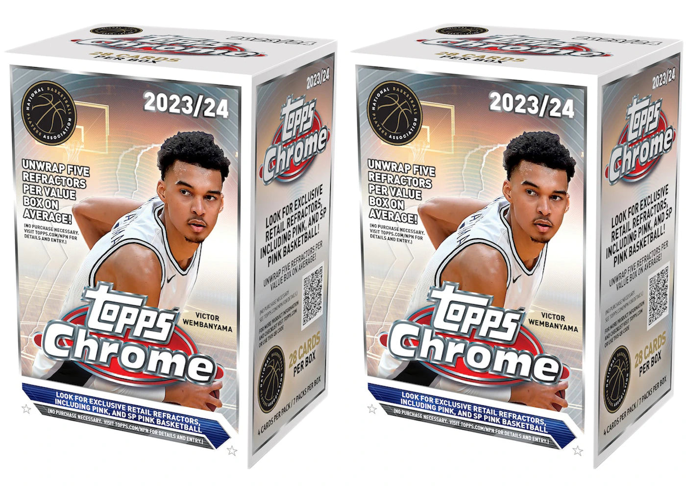 2023-24 Topps Chrome Basketball Value Box (2x Lot) -1