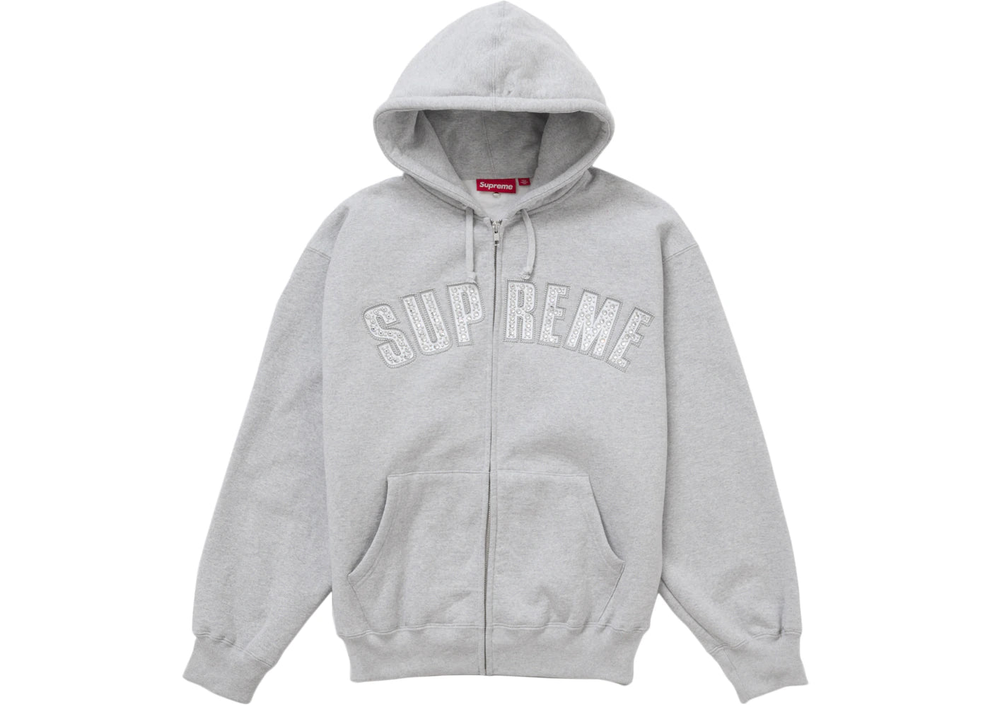 Supreme b.b. Simon Zip Up Hooded Sweatshirt Heather Grey -1