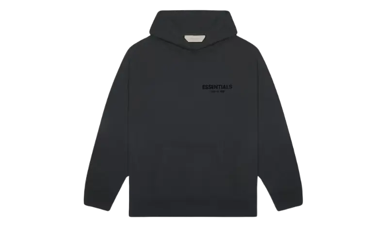 Fear of God Essentials Pullover Chest Logo Hoodie Stretch Limo/Black - MTHOR SHOP