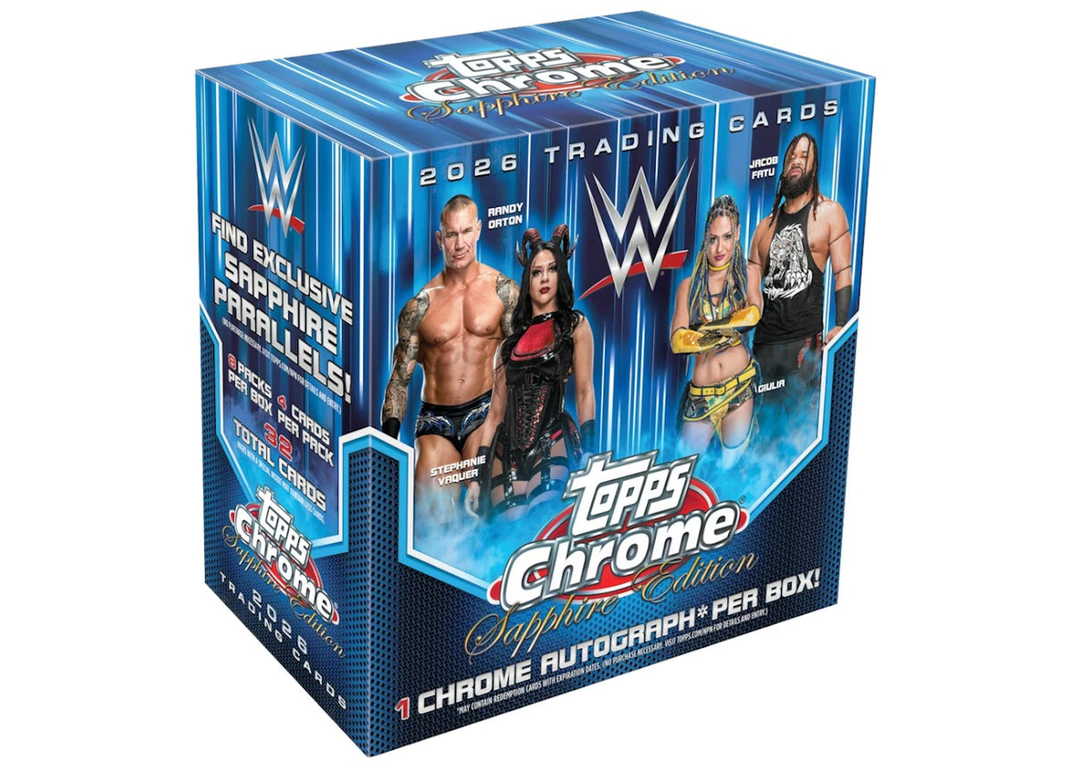 2026 Topps Chrome WWE Sapphire Hobby Box -1