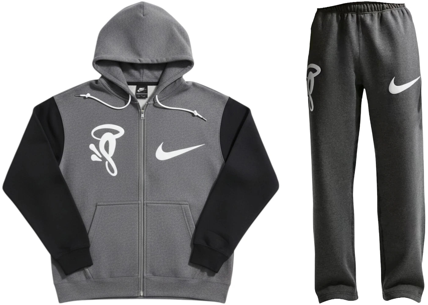 Nike x Syna Solo Swoosh Fleece Sweatsuit Grey -1