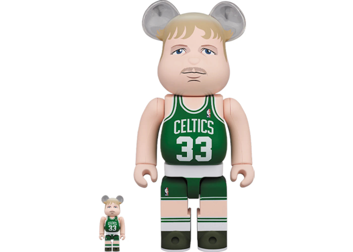 Bearbrick Larry Bird (Boston Celtics) 100% & 400% Set -1