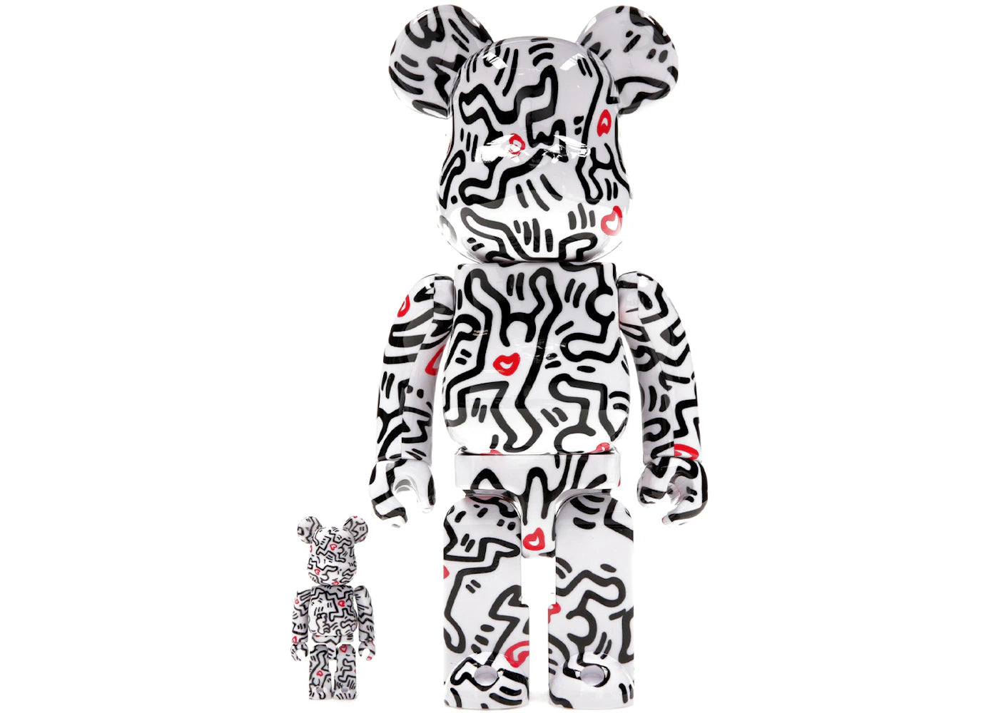 Bearbrick Keith Haring #8 100% & 400% Set-1