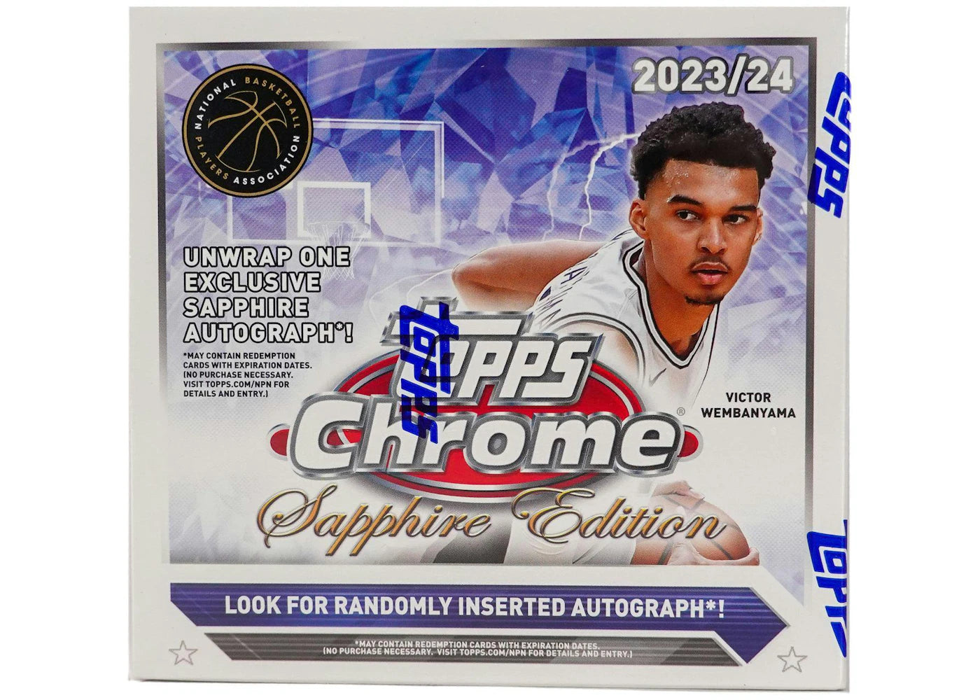 2024 Topps Chrome Sapphire Basketball Hobby Box -1