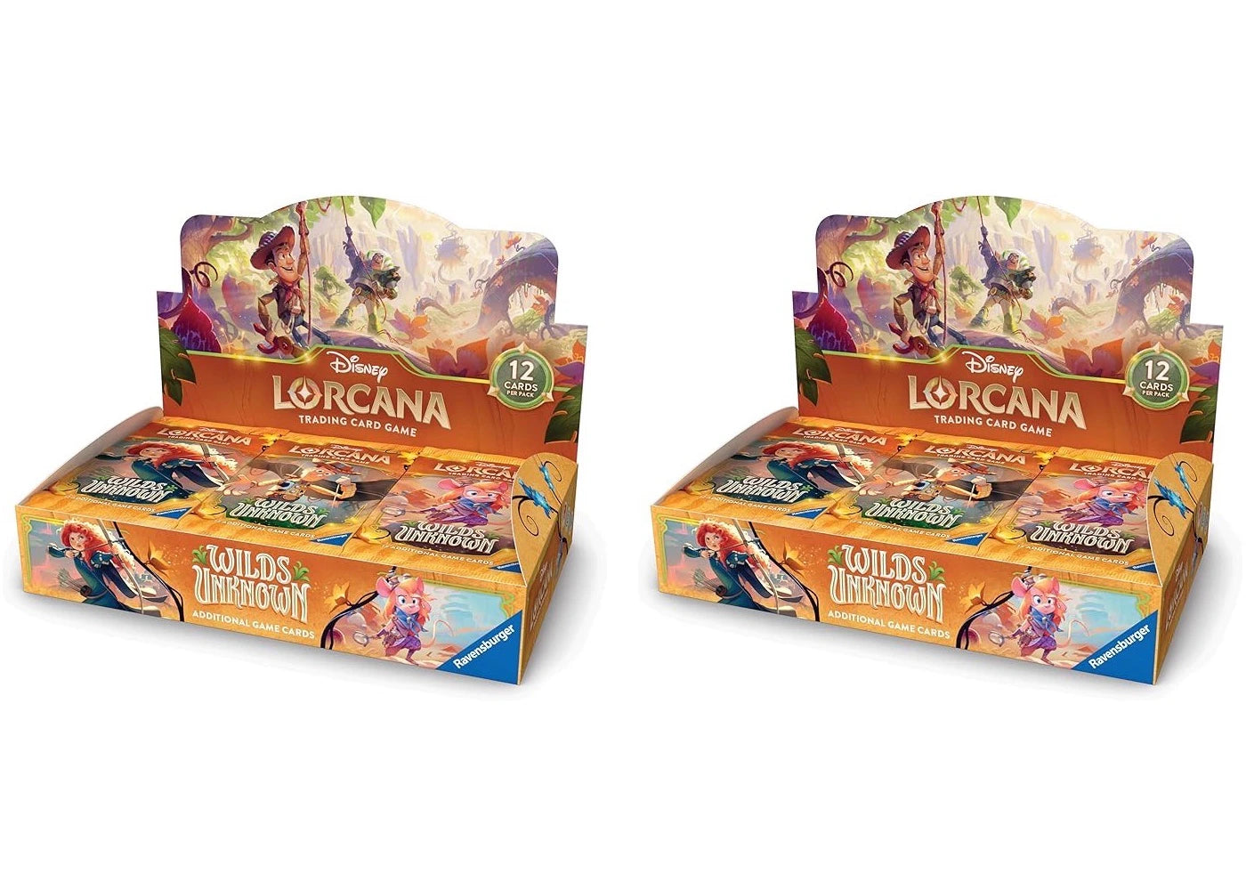 2026 Disney Lorcana Ravensburger Wilds Unknown Booster Pack Display 2x Lot -1