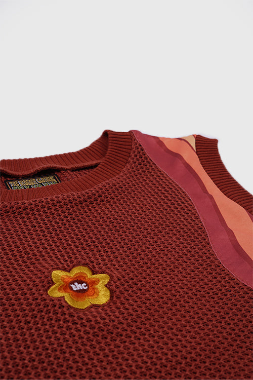 The Hideout Clothing - 7eventies Crochet Knit Sleeveless Vest