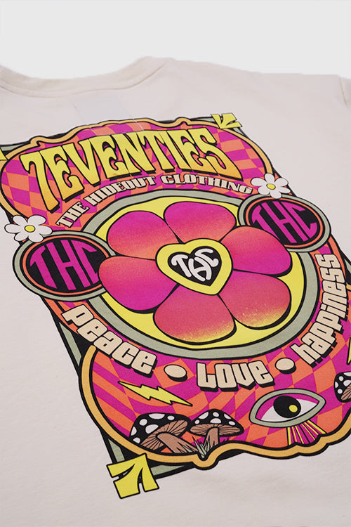 The Hideout Clothing - 7eventies Flower Oversized Tee