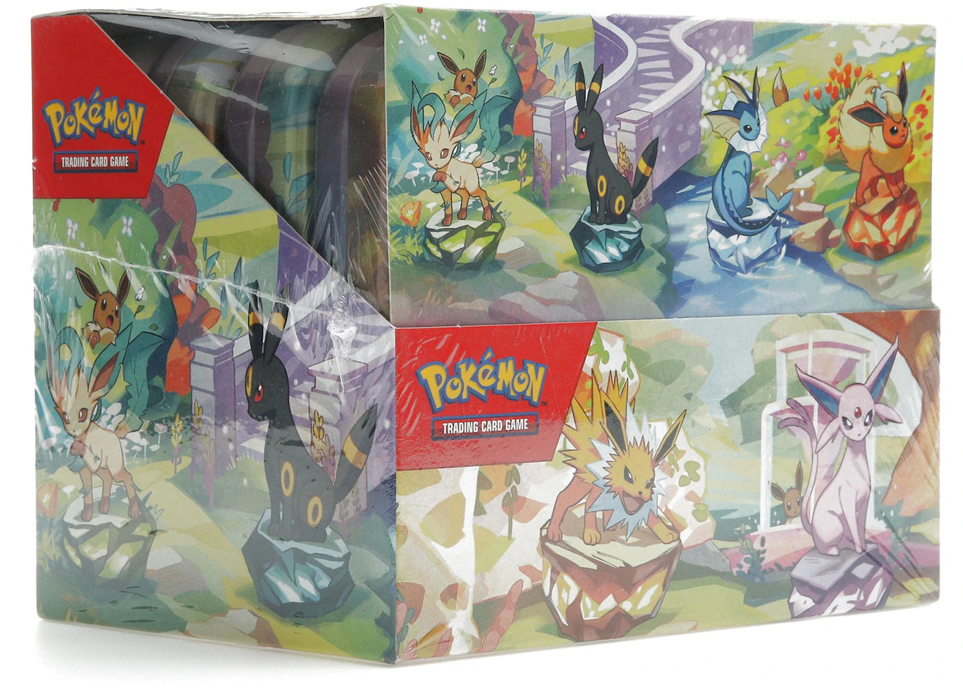 Pokémon Scarlet & Violet Prismatic Evolutions 8 Tin Mini Display -1