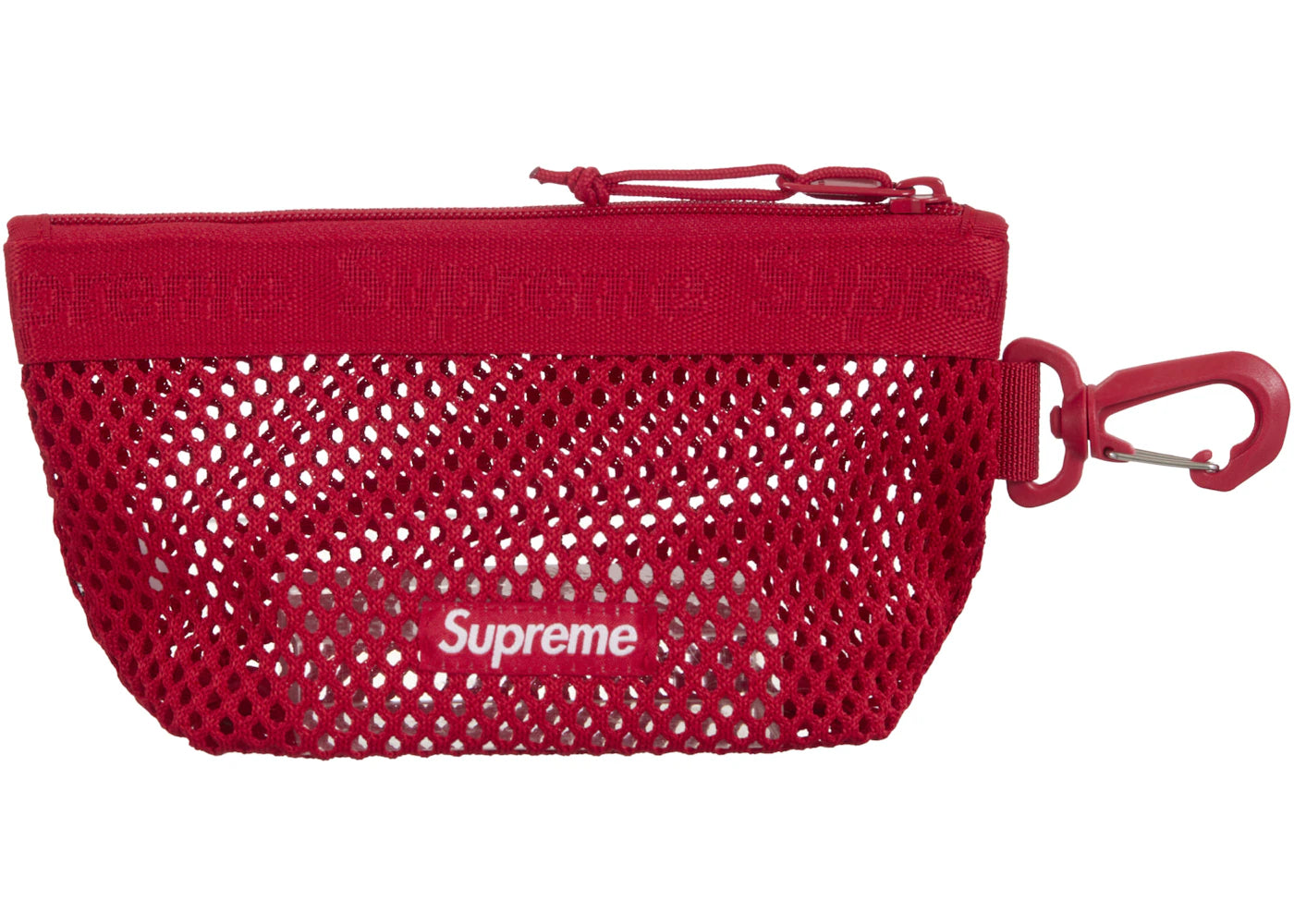 Supreme Mesh Mini Pouch Red -1