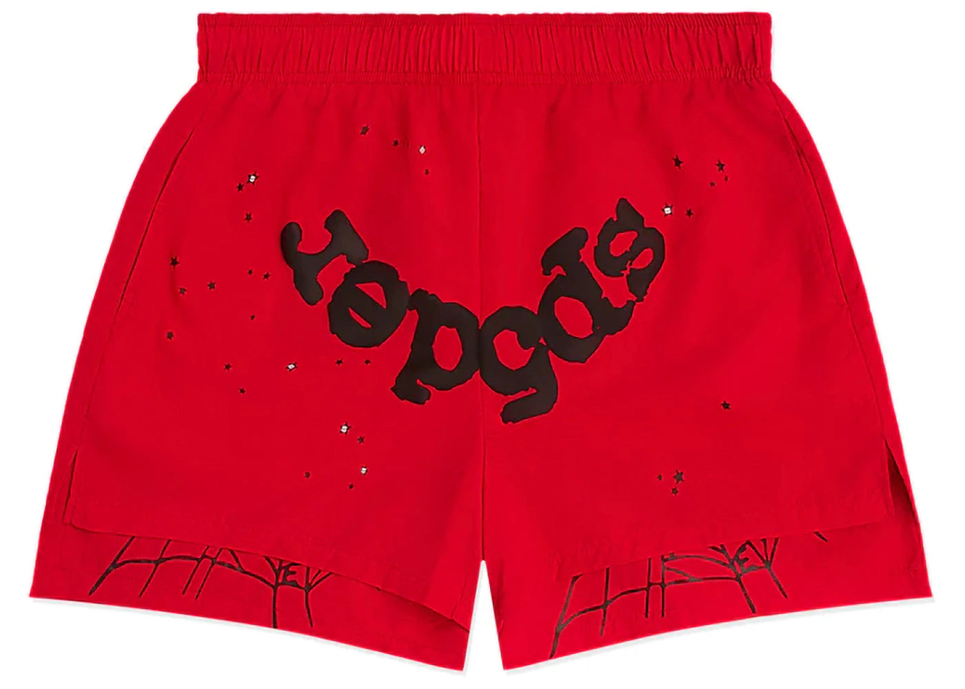 Sp5der OG Web Double Layer Short Red -1