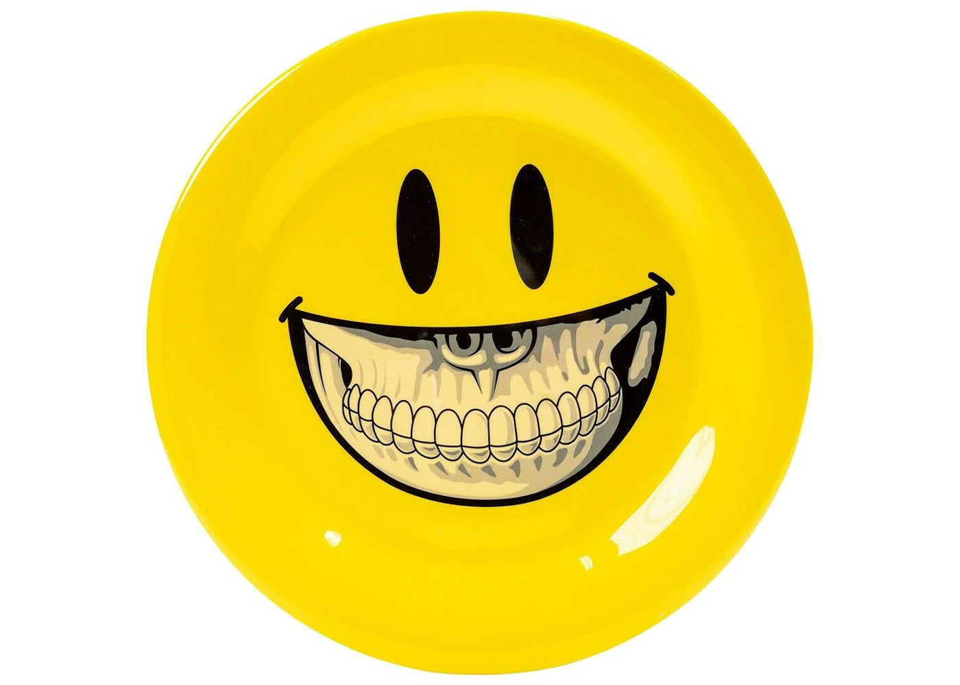 Ron English Grin 27 CM Plate Yellow -1