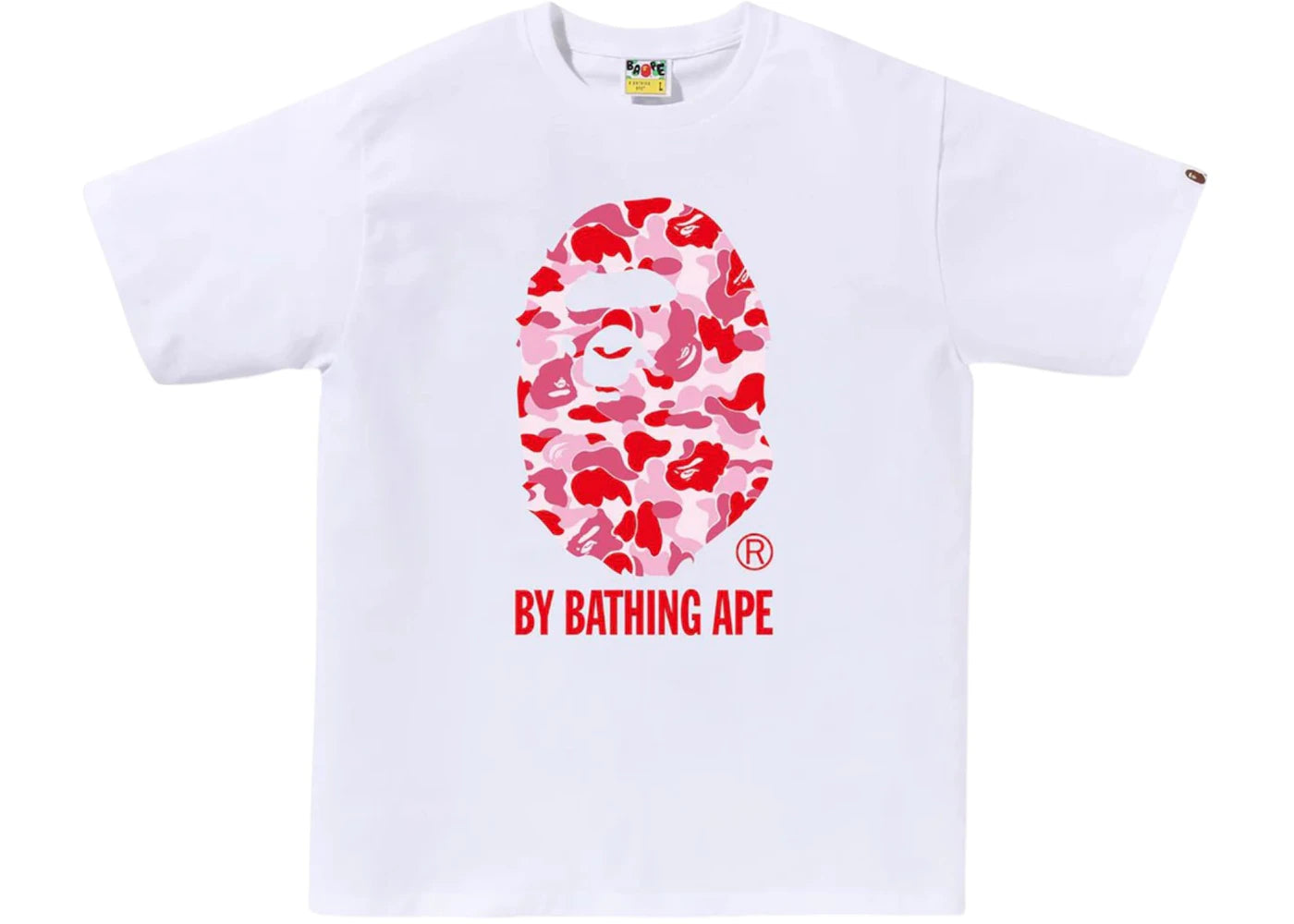 BAPE ABC Camo By Bathing Ape Tee (SS25) White/Pink -1
