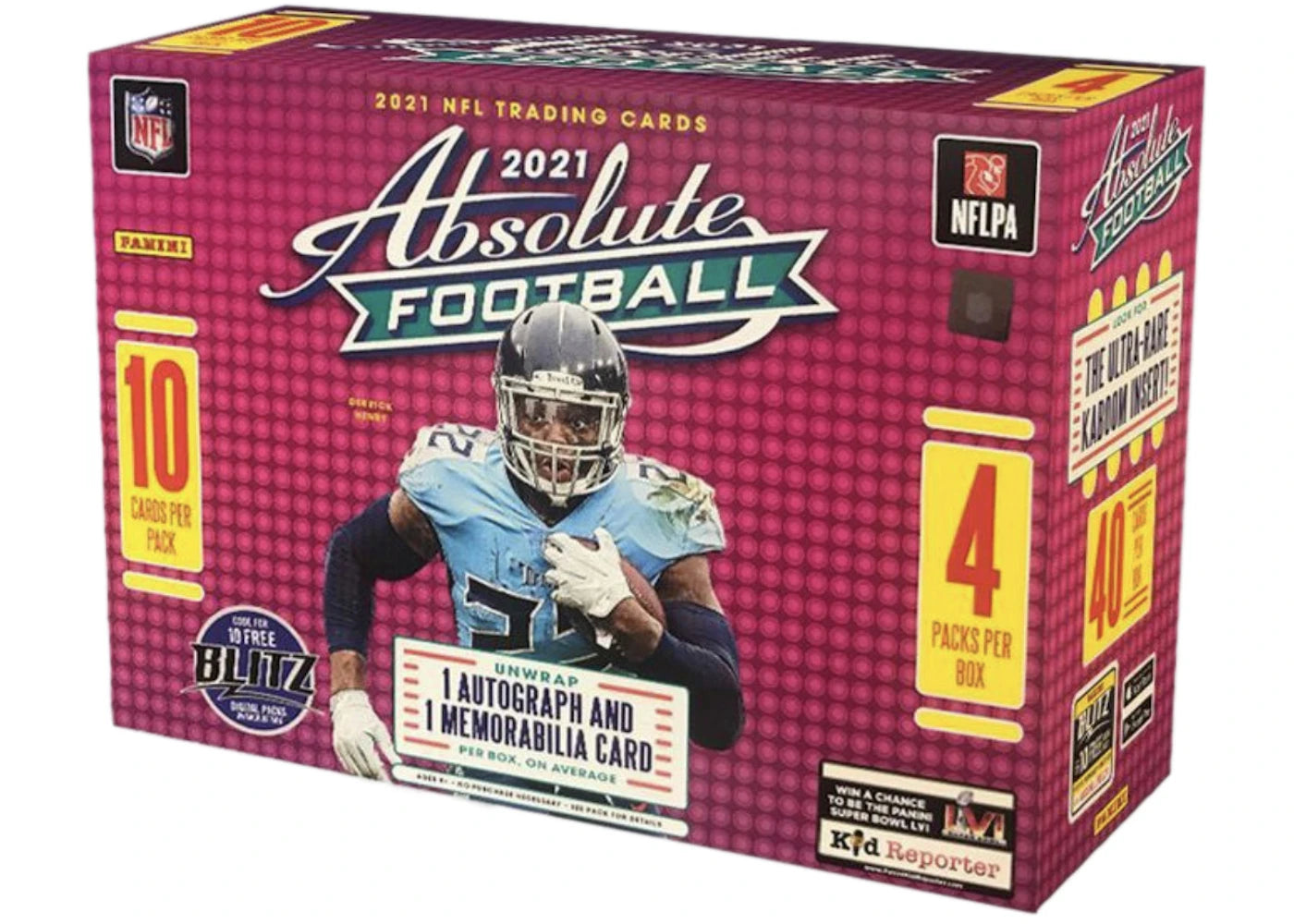2021 Panini Absolute Football Mega Box (Red Parallels) -1