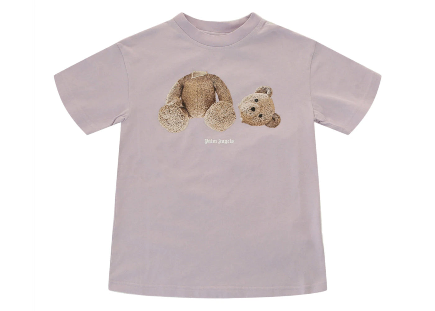 Palm Angels Broken Bear T-Shirt Lilac/Brown -1