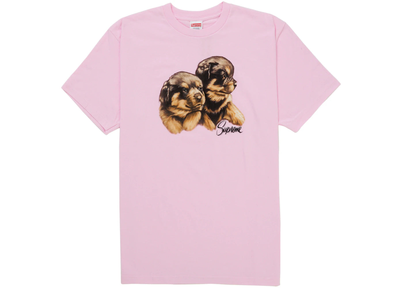 Supreme Puppies Tee Light Pink -1