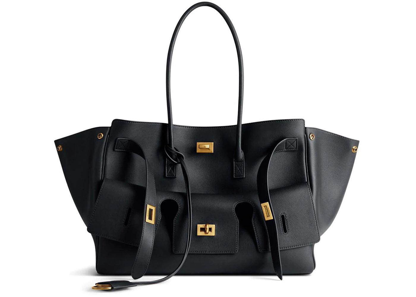 Balenciaga Bel Air Medium Carry All Bag Black -1