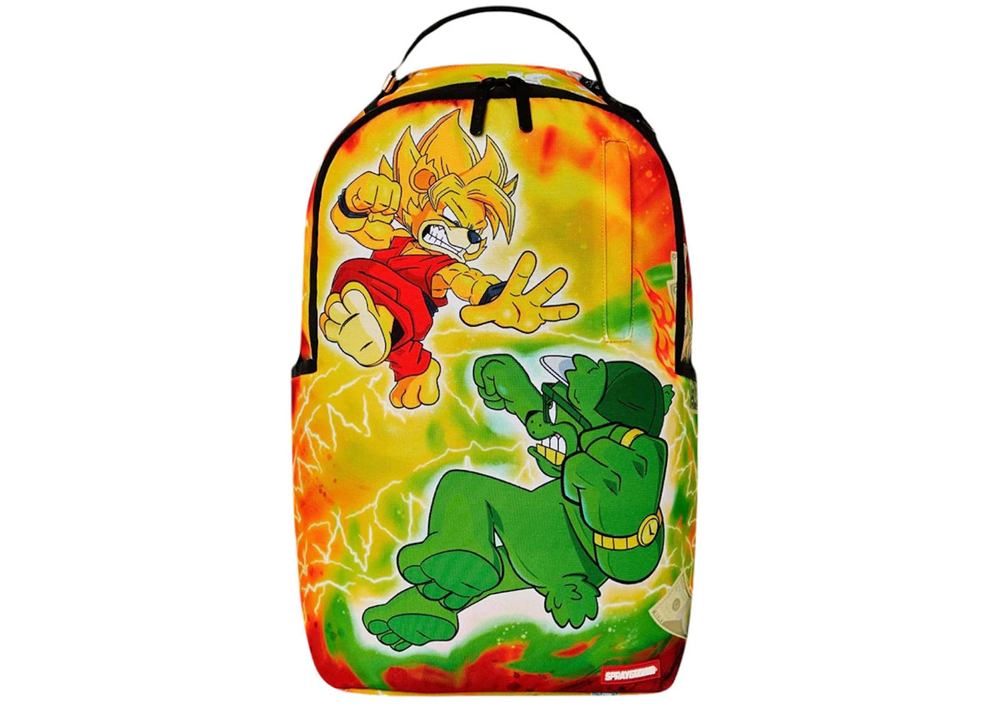 Sprayground Kombat Of The Bears (DLXSR) Backpack Yellow/Green/Red -1