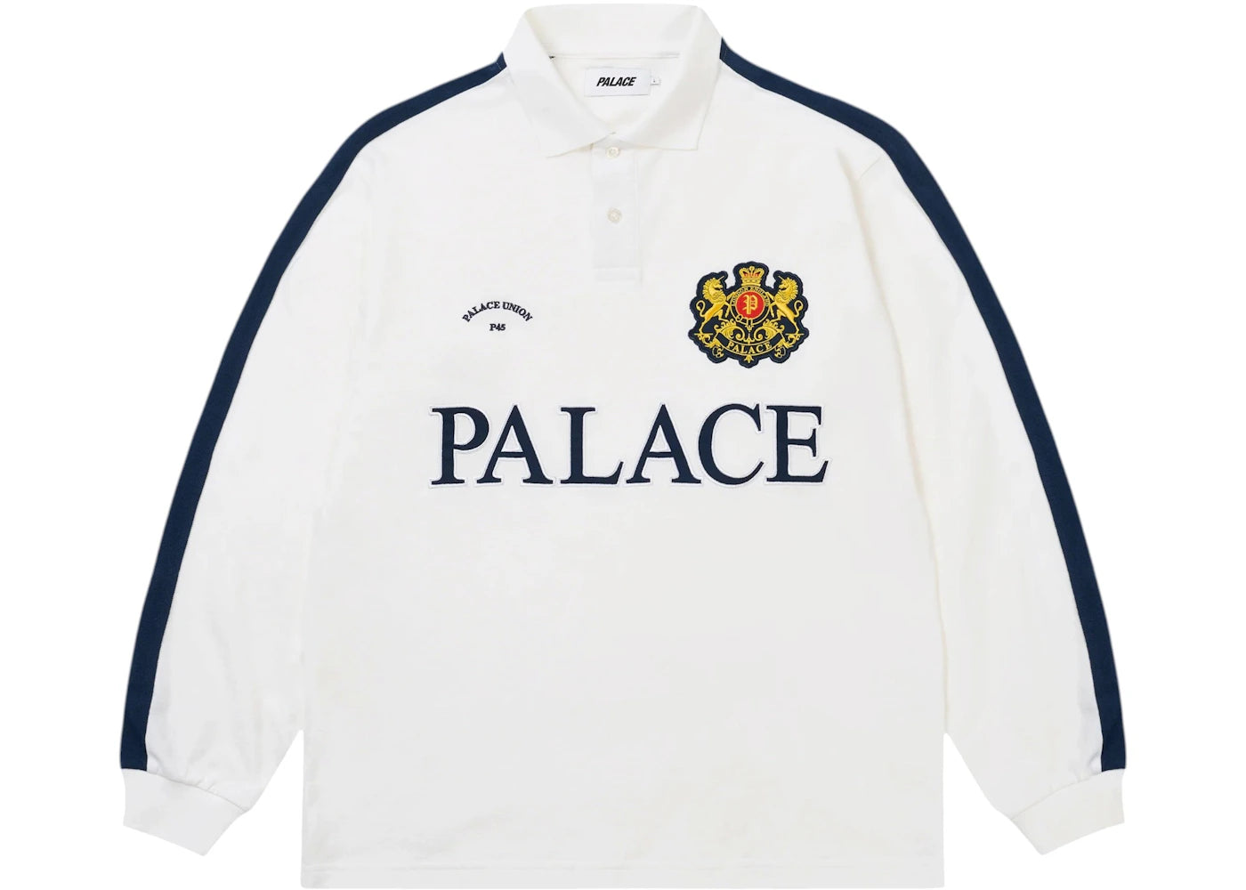 Palace Established Longsleeve Polo Navy -1
