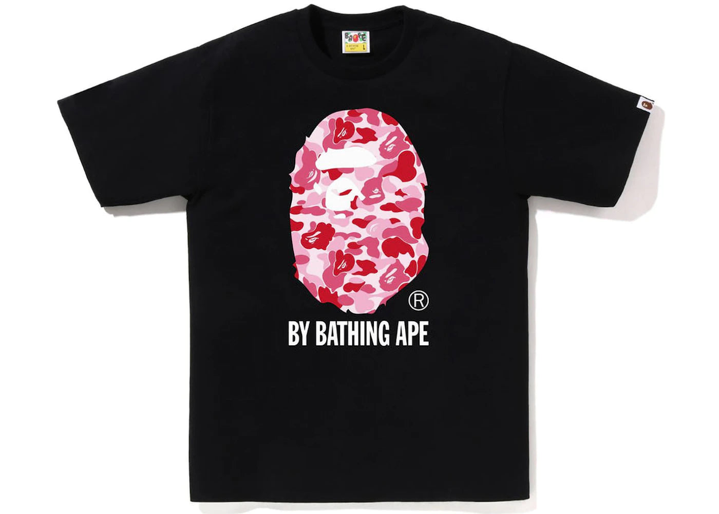 BAPE ABC Camo By Bathing Ape Tee Black/Pink -1