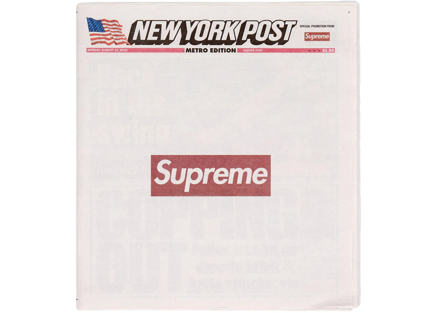 Supreme New York Post (Metro Edition) Newspaper -1