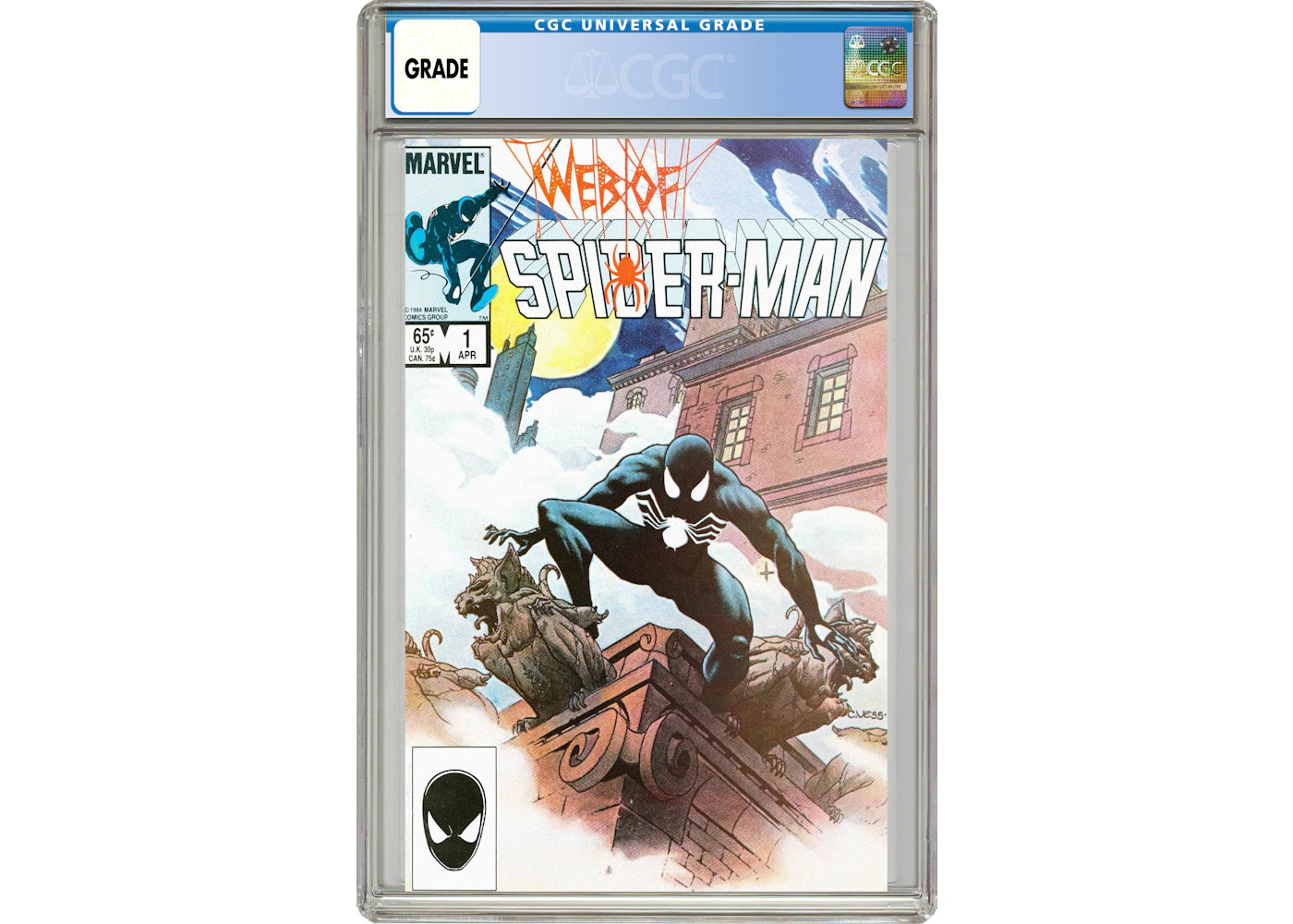 Marvel Web of Spider-Man #1 Comic Book CGC Graded -1