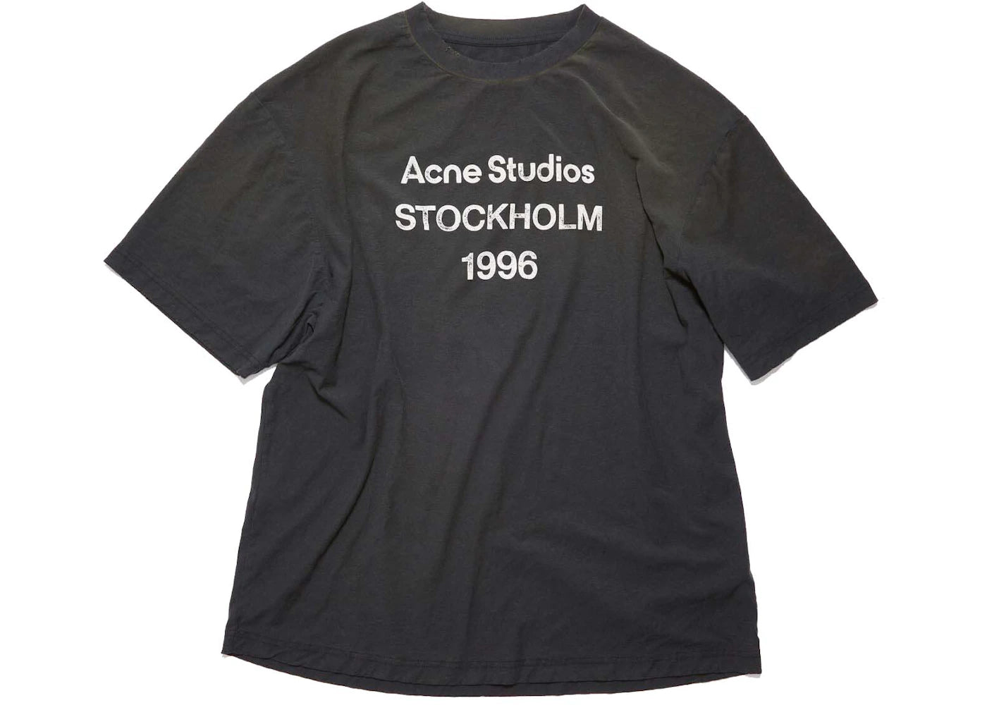 Acne Studios STOCKHOLM 1966 Logo T-Shirt Black -1