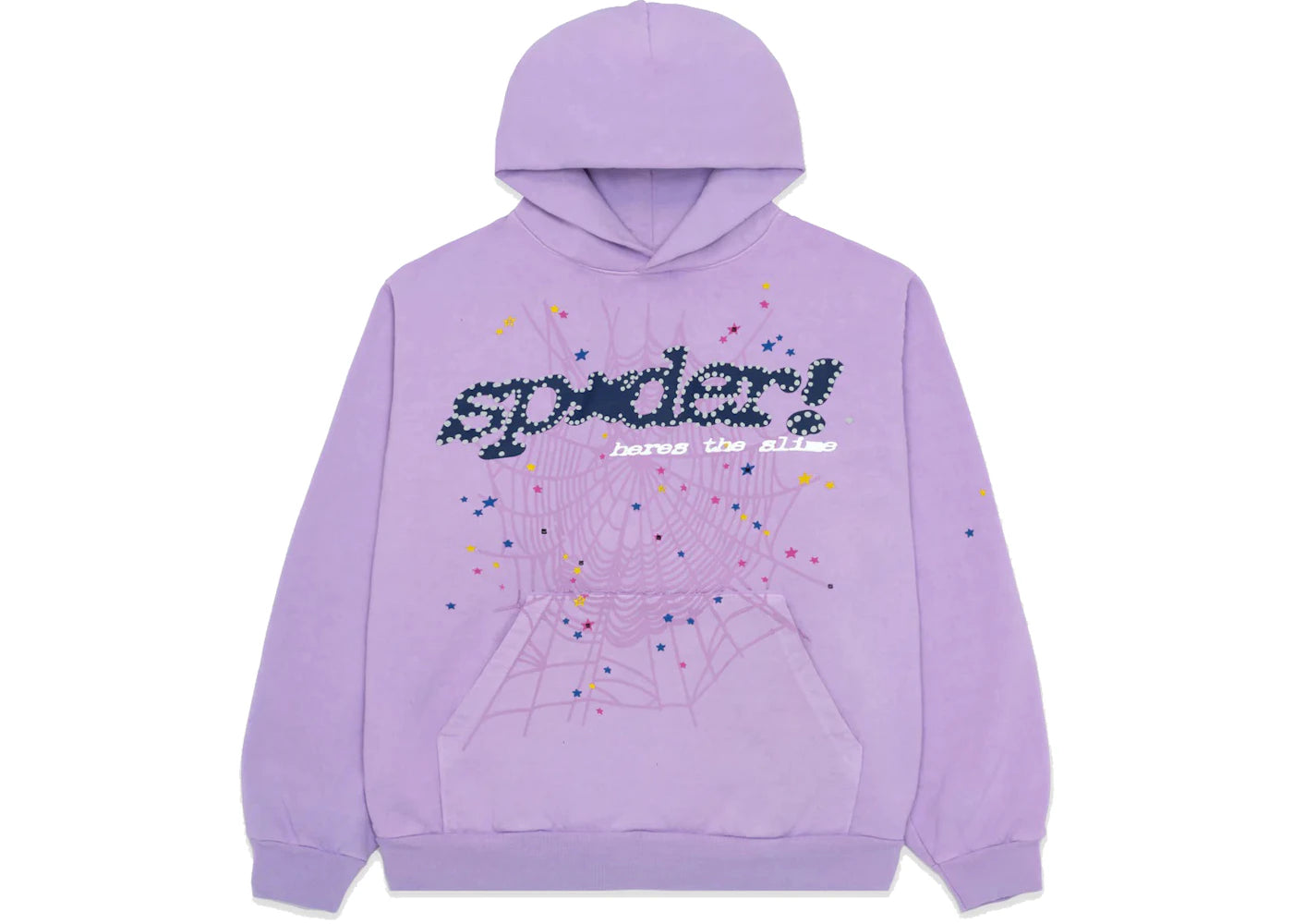 Sp5der Acai Hoodie Purple -1
