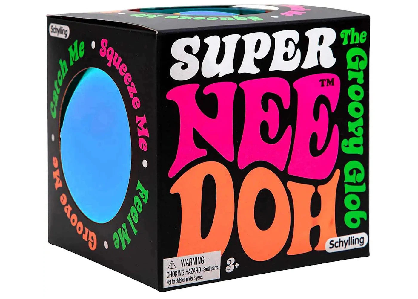 NeeDoh Super Groovy Glob Squishy Fidget Toy (Blue) -1