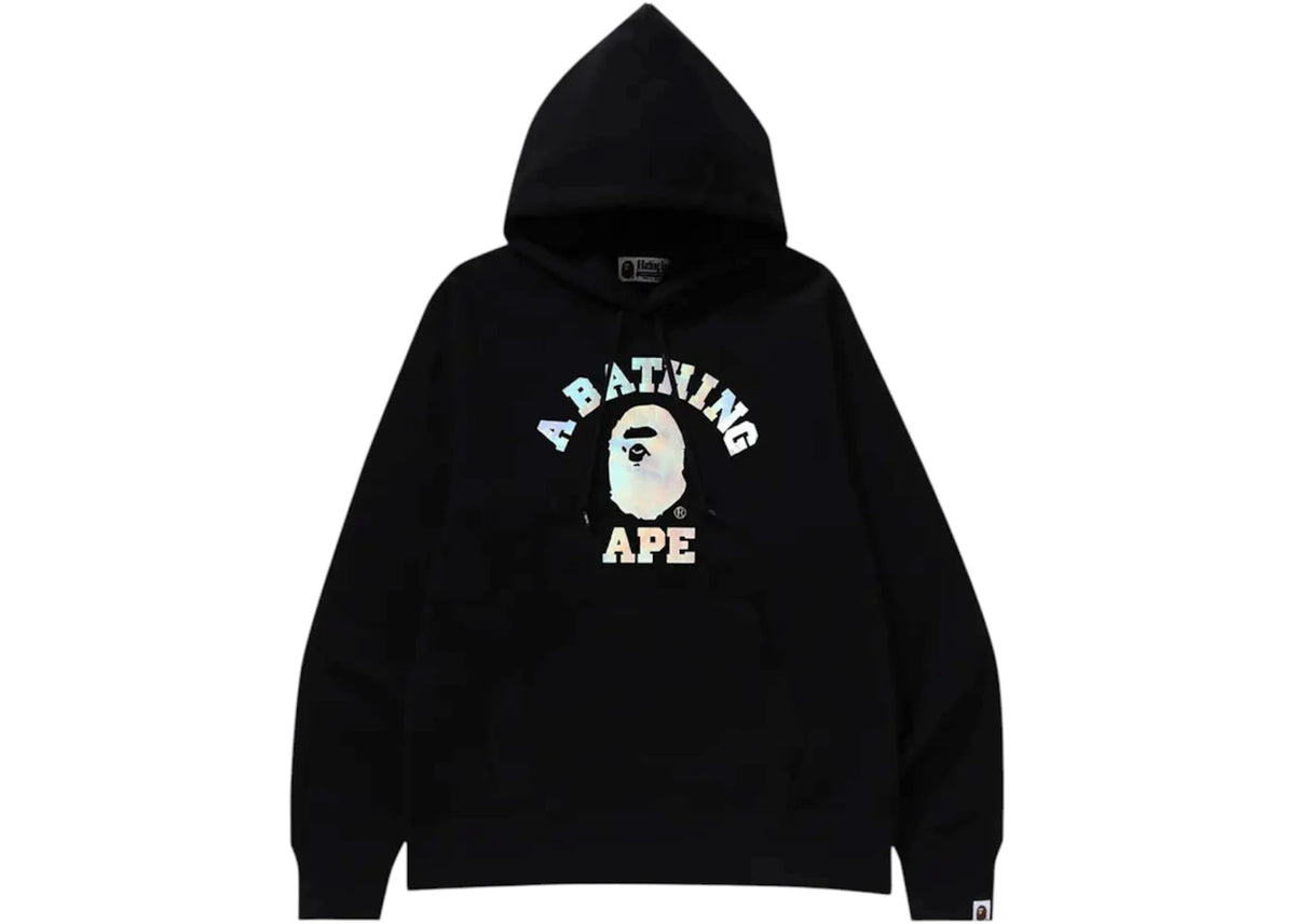 BAPE Aurora College Pullover Hoodie Black -1