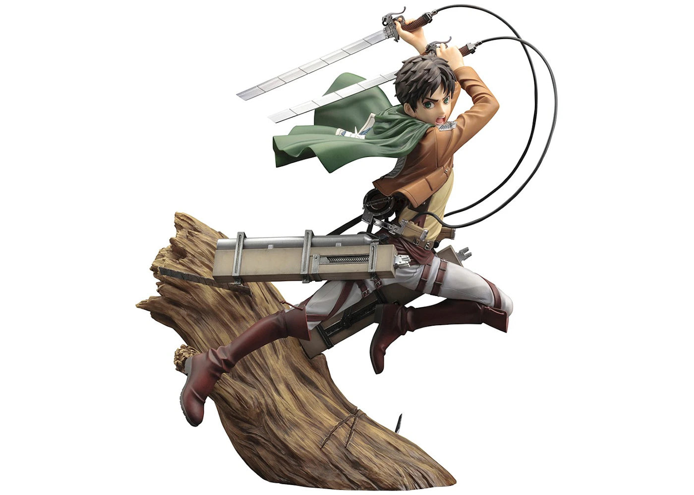 Kotobukiya Artfx J Attack On Titan Eren Yeager Renewal Package Ver. Figure Brown -1