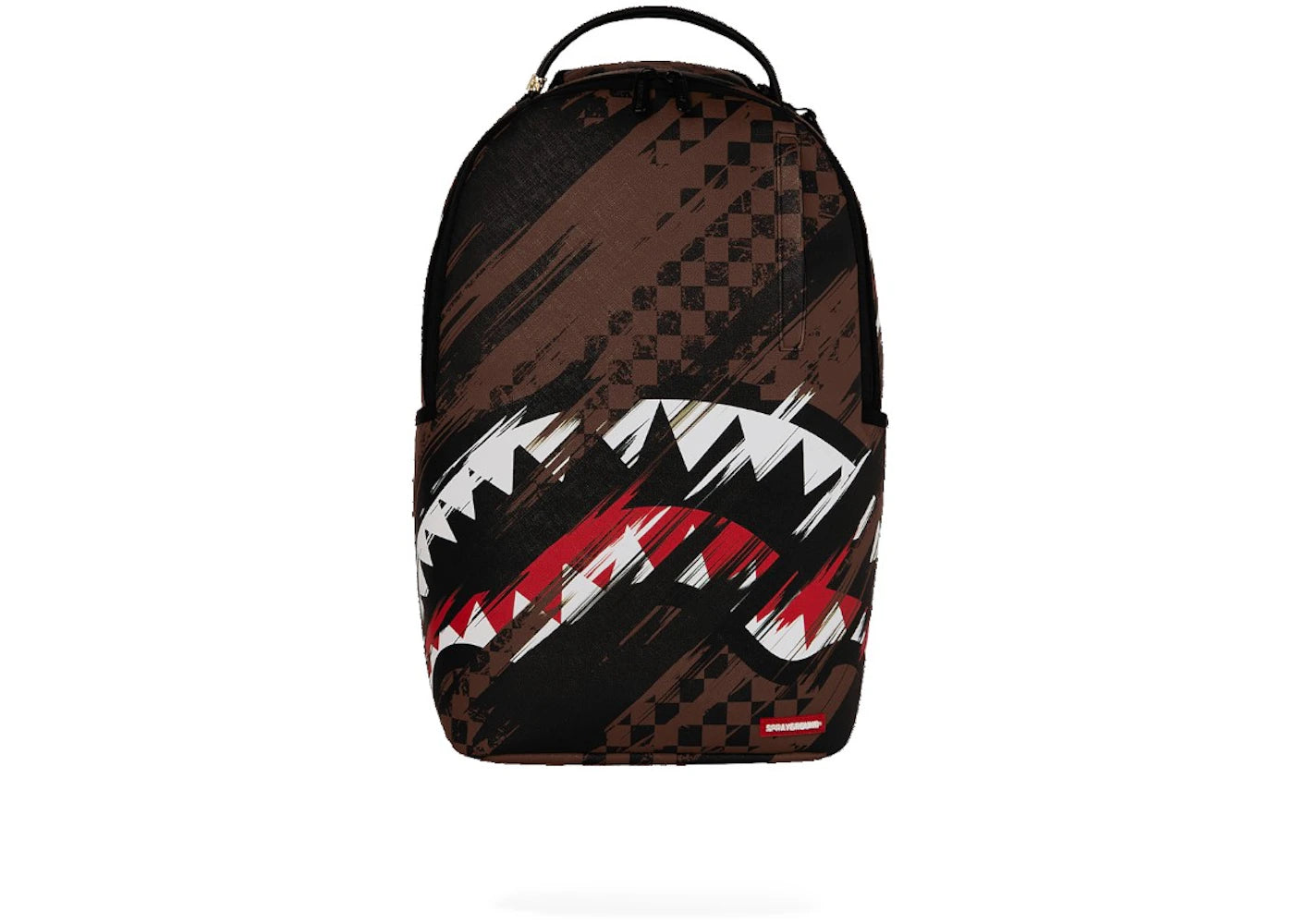 Sprayground Smeared Grunge Backpack Brown -1