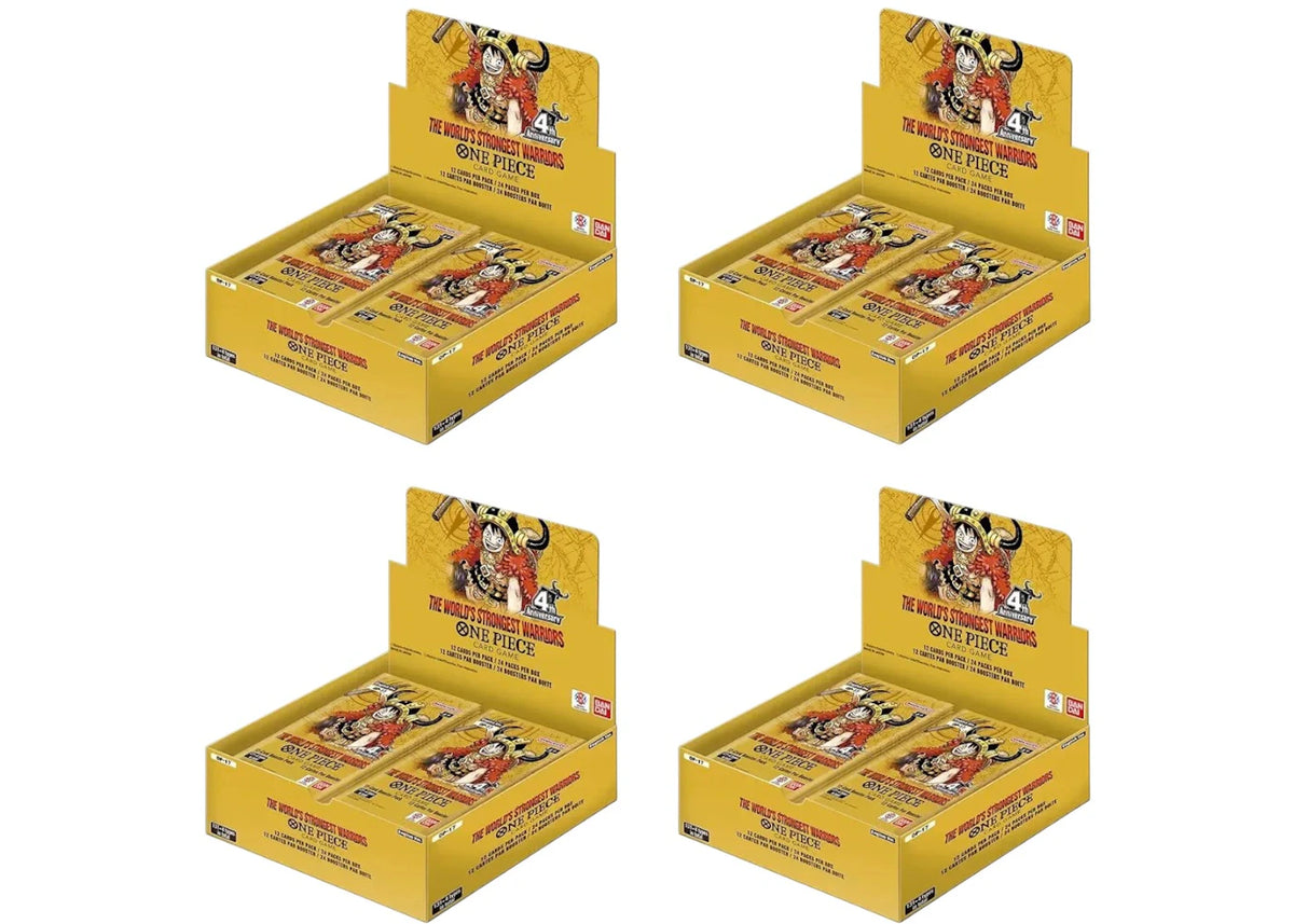 2026 Bandai One Piece Card Game The Worlds Strongest Warriors (OP-17) Booster Box 4x Lot -1