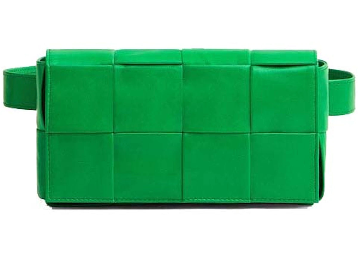 Bottega Veneta Cassette Belt Bag Mini Intreccio Parakeet -1
