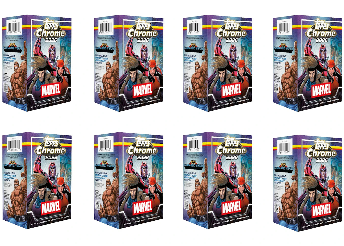 2026 Topps Chrome Marvel Comics Value Box 8x Lot -1