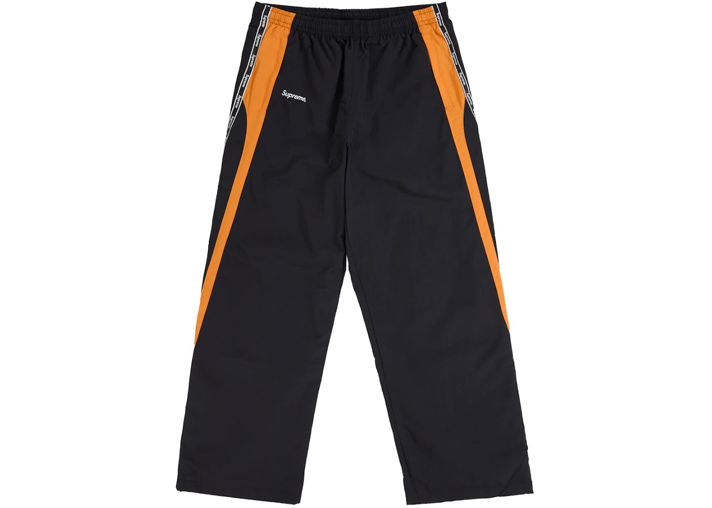 Supreme Logo Taping Track Pant Orange -1