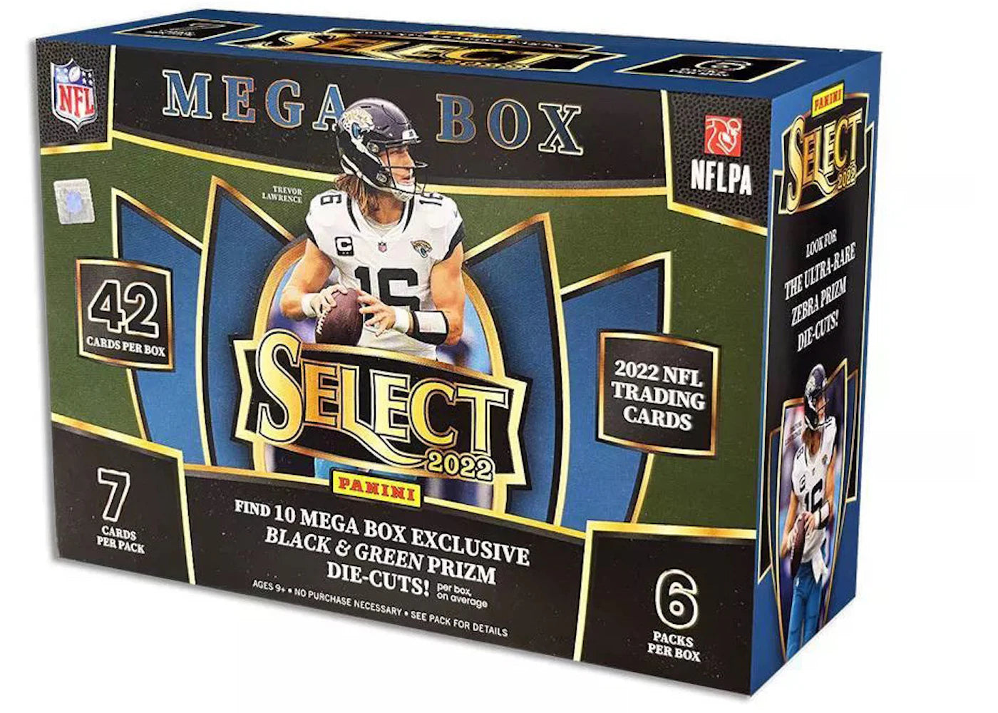 2022 Panini Select Football Mega Box (Black & Green Prizms) -1