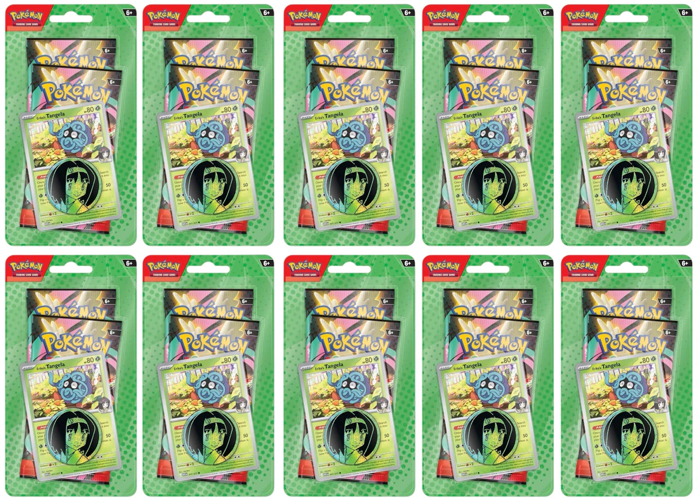 2026 Pokémon Mega Evolution Ascended Heroes Collection (Erika) Blister Pack (10x Lot) -1