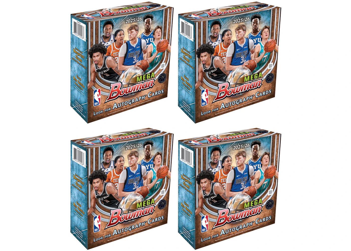 2025/26 Bowman Basketball Mega Box 4x Lot -1