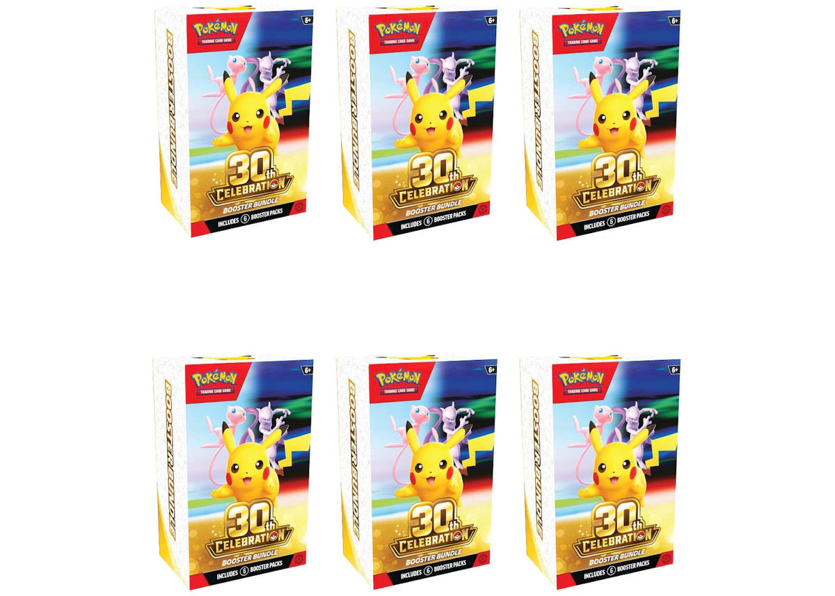 2026 Pokémon Mega Evolution 30th Celebration Booster Bundle 6x Lot -1